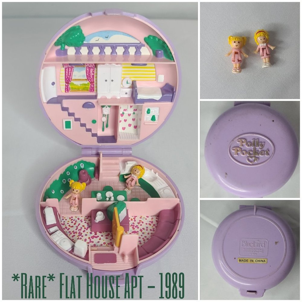 VINTAGE (1989) Polly Pocket Flat House Apt set